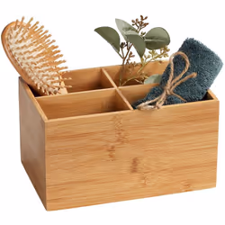 Boîte de rangement multifonctionnelle avec 4 compartiments idéale pour ranger votre articles cosmétiques. FICHE TECHNIQUE - O ...