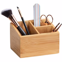 Boîte de rangement multifonctionnelle avec 3 compartiments idéale pour ranger votre articles cosmétiques. FICHE TECHNIQUE - O ...
