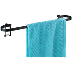 Porte-serviettes mural indus Classic - L. 45 cm - Noir