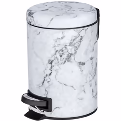Véritable accroche regard, cette poubelle effet marbre apportera à votre salle de bain une touche d'élégance et de finesse. F ...