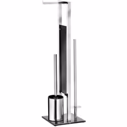 Ce valet WC à l'élégante combinaison d'acier et de verre vous séduira par son design moderne et sans époque. FICHE TECHNIQUE  ...