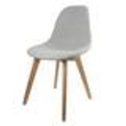 The Home Deco Factory - Chaise scandinave en tissus Olga - H. 83 cm - Gris clair