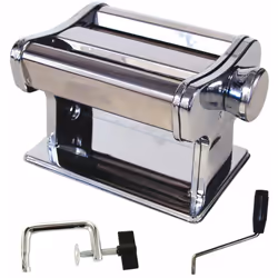 Cette machine à pâtes en inox satisfera les gourmands et les amateurs de cuisine maison! Réalisez-vous même de délicieuses re ...
