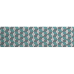 Crédence adhésive en alu Cube - L. 90 x l. 20 cm - Gris