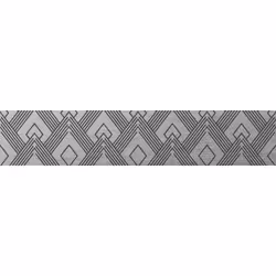 Crédence adhésive en aluminium Art Décoration - L. 20 x l. 90 cm - Noir