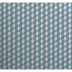 Crédence adhésive en alu Cube - L. 20 x l. 20 cm - Gris