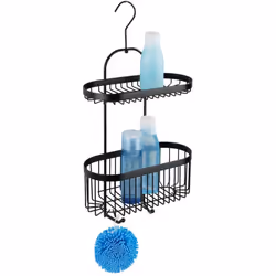 De style industriel, cette étagère de douche au design linéaire confèrera à votre pièce une note particulière débordante d'él ...