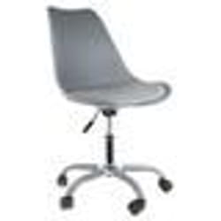 The Home Deco Factory - Chaise de bureau à roulettes design Kiruna - Gris