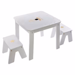 Table bureau avec tabourets enfant Douceur