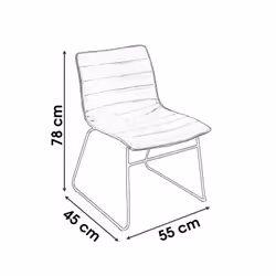 Toilinux L751896 chaise restaurant