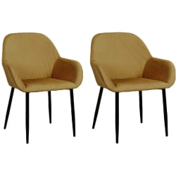 Toilinux Fauteuils GIULIA - Jaune moutarde