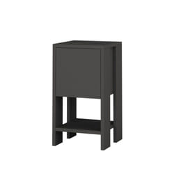 Toilinux 103194 Table de nuit et table de chevet Anthracite, Gris