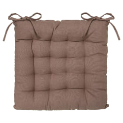 Toilinux Lot de 2 Galettes de Chaise - Taupe