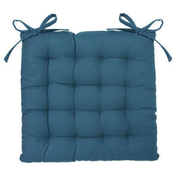 Toilinux - Lot 2x Galette de chaise - Bleu Canard