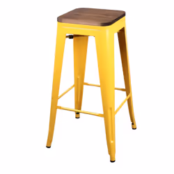 Lot de 4 Tabourets de bar vintage Liv