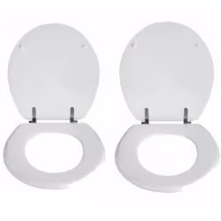 Avec son aspect rétro et sa couleur blanche lumineuse, l'abattant WC Prima blanc sera la touche déco discrète de vos toilette ...