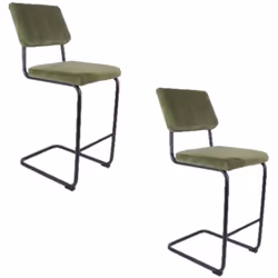 Ces tabourets de bar deviendront rapidement les pièces maîtresses de votre salle à manger. Leur assise confortable en velours ...