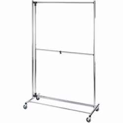 Idéal pour ranger, aérer et transporter les vêtements, découvrez le portant réglable Profissimo. FICHE TECHNIQUE - 4 grandes ...