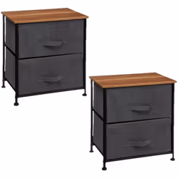 Authentique et épurée, cette table de chevet apportera une touche de sobriété à votre chambre. Grâce à ses 2 tiroirs vous pou ...