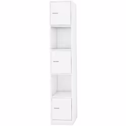 Nous vous proposons cette colonne de salle de bain Anne, pour vous ajouter du rangement dans votre salle de bain. Elle est co ...