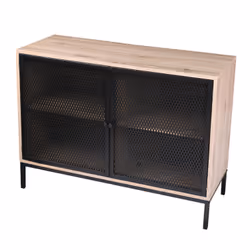 Buffet Soho 2 portes - Bois et Noir