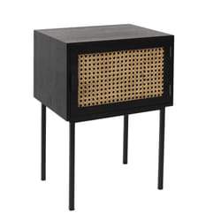 Toilinux 702338 Table de nuit et table de chevet Noir, Marron
