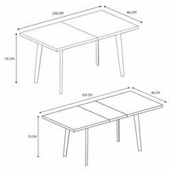 Toilinux 702284 table de cuisine et de salle à manger - Vue supplémentaire 11