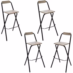 Recevez vos invités avec classe et élégance grâce à ce tabouret de bar coloré. Pliable et léger, vous pourrez le déplacer et  ...