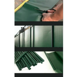 Brise Vue Occultant Clôture en pvc 450 g/m² - 70 m x 19 cm - 70 clips de montage