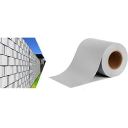 Brise Vue Occultant Clôture en pvc 450 g/m² - 70 m x 19 cm - 70 clips de montage