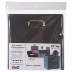 Toilinux L514507 Boîte de rangement Anthracite, Gris