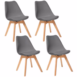 Lot de 4 Chaises design scandinave Baya