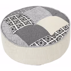 Optez pour le confort grâce à ce pouf rond, et à une touche de couleur dans votre intérieur. FICHE TECHNIQUE - Pouf rond d'in ...