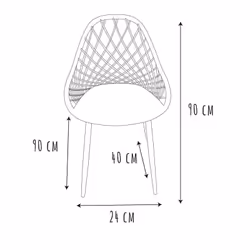 Toilinux L702471 chaise d'extérieur Blanc