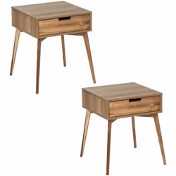 Vous allez adorer installer ce lot de 2 tables de chevet de la gamme Acina, chez vous. En guise de bout de canapé, en table à ...
