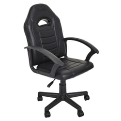Chaise de bureau Racer à roulettes - Noir