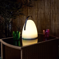 Toilinux 702521 lampe de table Noir, Blanc