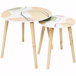 Ce lot de 2 tables gigognes tendances et colorées dynamiseront vos pièces de vie. FICHE TECHNIQUE - Duo Tables Gigogne. - Gam ...
