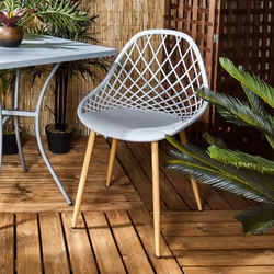 Toilinux L702472 chaise d'extérieur Gris