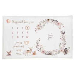 Atmosphera Couverture bébé Nature - Rose