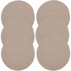 Donnez du caractère à votre table tout en la protégeant des salissures grâce à ce lot de 6 Sets de table tressés en coton. So ...