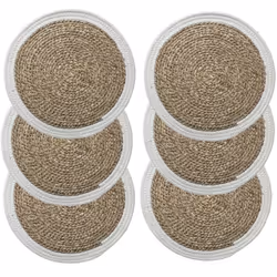 Donnez du caractère à votre table tout en la protégeant des salissures grâce à ce lot de 6 Sets de table en roseau. Souvent o ...
