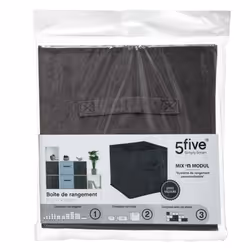 Toilinux L514962 Boîte de rangement Gris - Vue supplémentaire 4