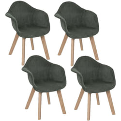 Toilinux - Lot de 4 Chaises pour enfant Lena avec Accoudoir