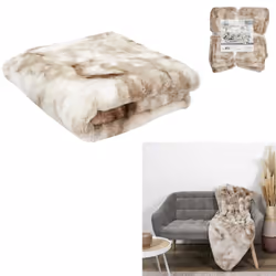 Toilinux 702594 plaid Beige, Marron - Vue supplémentaire 5