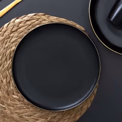 Toilinux 702589 assiette Noir 18 pièce(s)