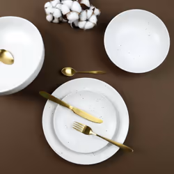 Toilinux 702559 assiette Blanc 18 pièce(s)