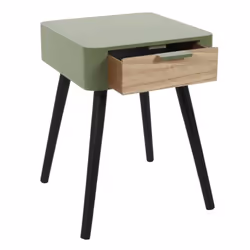 Toilinux 702605 Table de nuit et table de chevet Vert