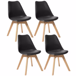 Lot de 4 Chaises design scandinave Baya