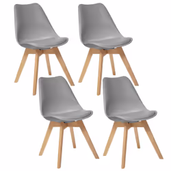 Lot de 4 Chaises design scandinave Baya